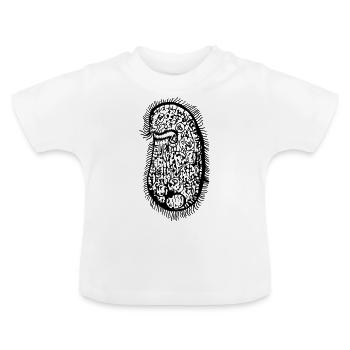 PLANKTON_05 (Series: Under the Microscope) - Baby Organic T-Shirt with Round Neck - white - Front