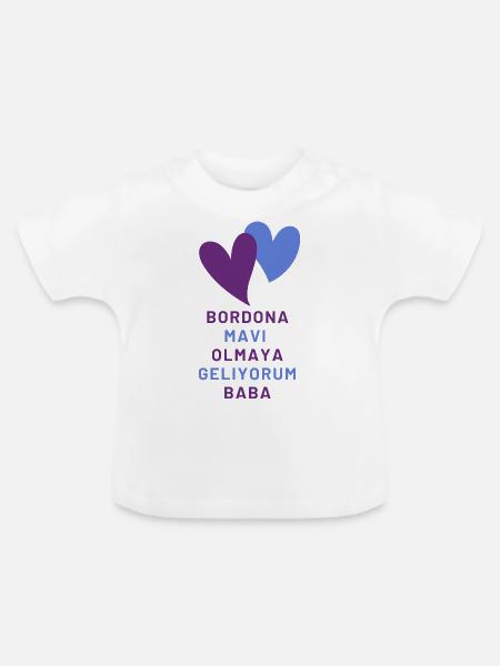 Baba Oluyorsun - Baby Bio-T-Shirt mit Rundhals - Weiß