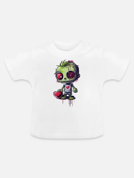 für immer deins - Baby Bio-T-Shirt mit Rundhals - Weiß
