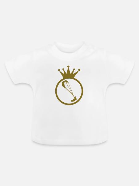 Kitesurfen / Kitesurfer / Kiteboarden / Kitesurf - Baby Bio-T-Shirt mit Rundhals - Weiß