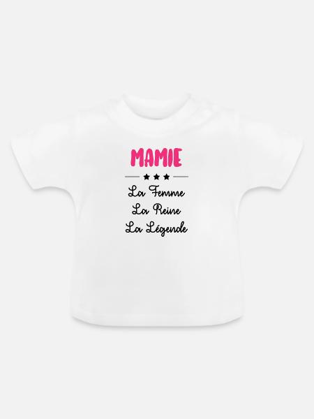 Großmütter / Oma / Mami / Großmutter / Mamy - Baby Bio-T-Shirt mit Rundhals - Weiß