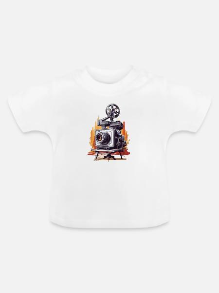 Fotograf - Baby Bio-T-Shirt mit Rundhals - Weiß