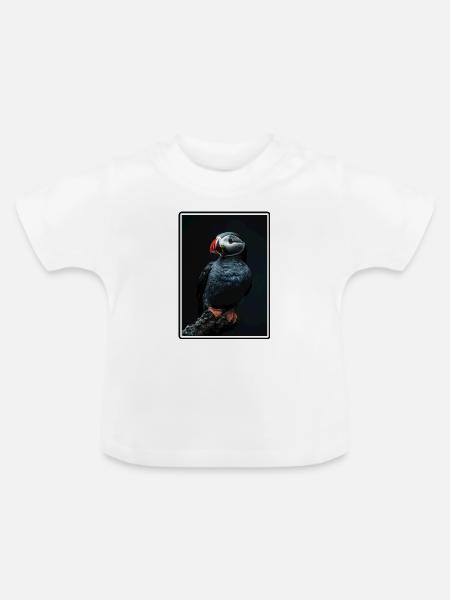 Puffin Papageientaucher - Baby Bio-T-Shirt mit Rundhals - Weiß