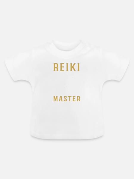 Reiki Symbol Reiki Meister Reiki - Baby Bio-T-Shirt mit Rundhals - Weiß