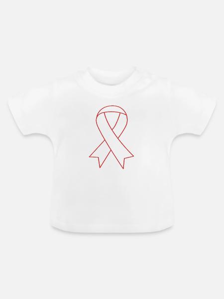 Aneurysma Gehirn - Baby Bio-T-Shirt mit Rundhals - Weiß