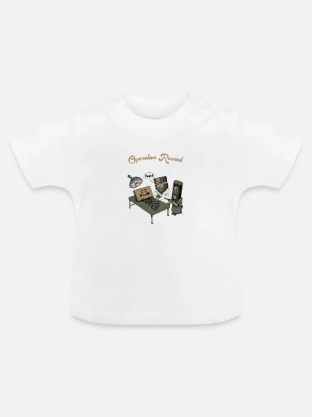 Operation Rewind: Retro MedTech - Baby Bio-T-Shirt mit Rundhals - Weiß