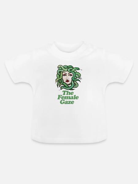 Der weibliche Blick - Baby Bio-T-Shirt mit Rundhals - Weiß