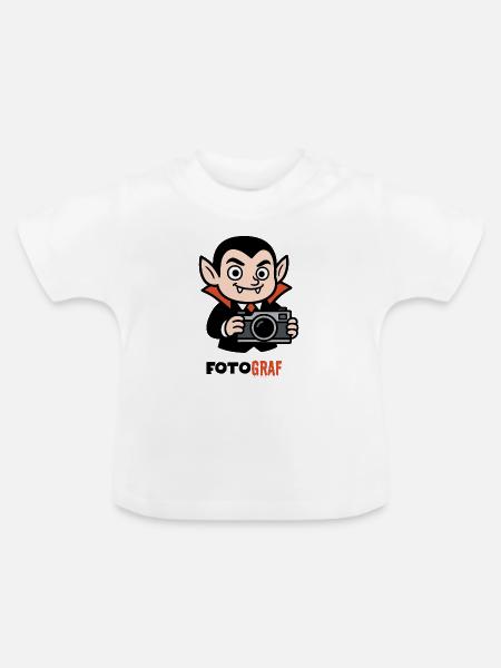 FOTOGRAF - Baby Bio-T-Shirt mit Rundhals - Weiß