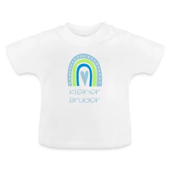 Kleiner Bruder - Baby Bio-T-Shirt mit Rundhals - Weiß - Vorne