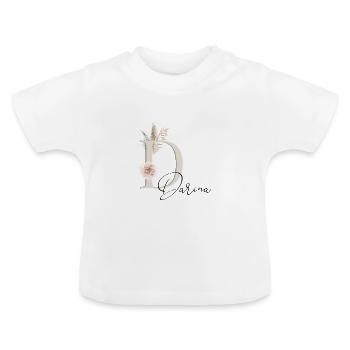 Daria! Nom Boho - T-shirt bio col rond Bébé - blanc - Devant