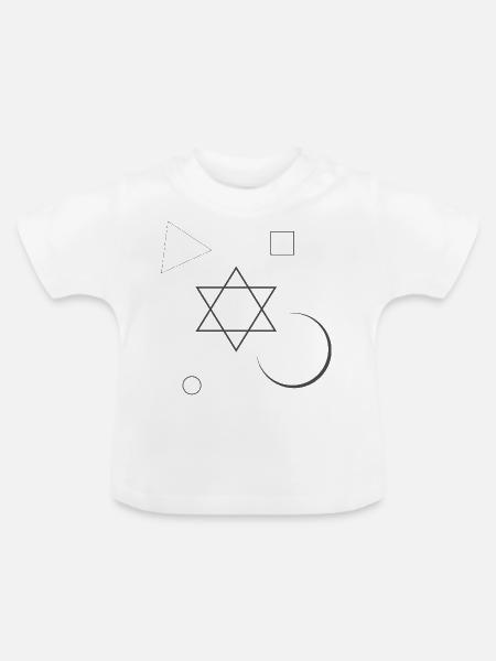 Alchemie Zeichen - Baby Bio-T-Shirt mit Rundhals - Weiß