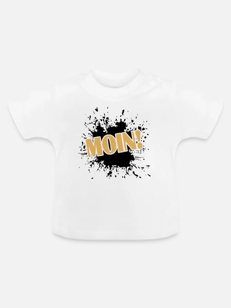 Moin - Baby Bio-T-Shirt mit Rundhals - Weiß