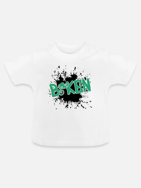 biken - Baby Bio-T-Shirt mit Rundhals - Weiß