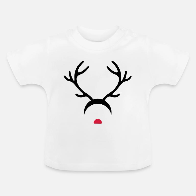 Rudolph - T-shirt bio col rond Bébé - blanc