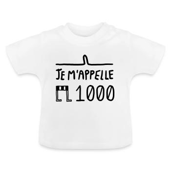 EMILE - T-shirt bio col rond Bébé - blanc - Devant