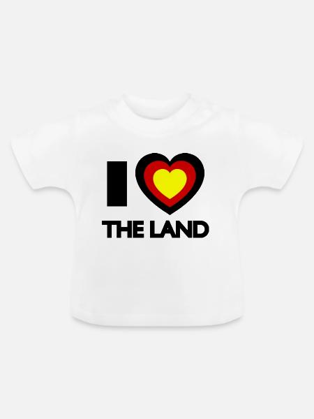 Die Deutschen - Baby Bio-T-Shirt mit Rundhals - Weiß
