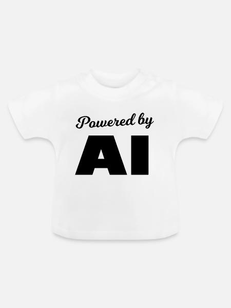 Fit durch KI - Baby Bio-T-Shirt mit Rundhals - Weiß