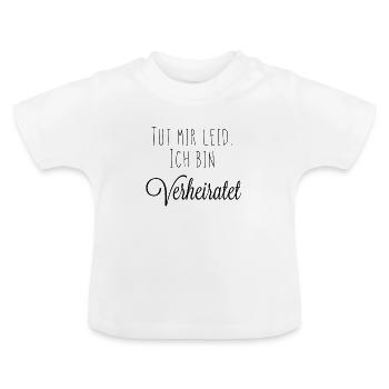 Ich bin verheiratet Version 1 - Baby Bio-T-Shirt mit Rundhals - Weiß - Vorne