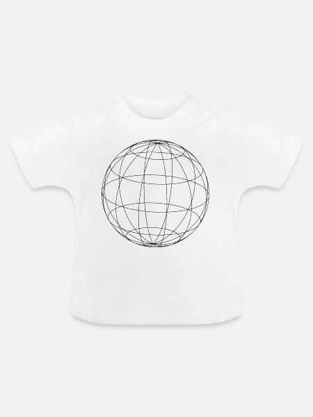 Kreis - Baby Bio-T-Shirt mit Rundhals - Weiß