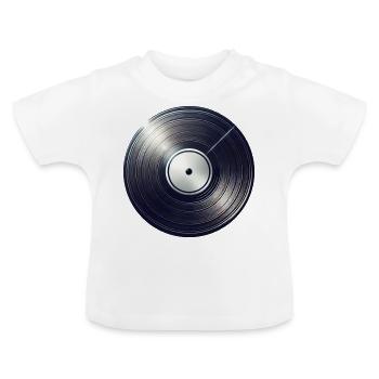 vinyle - T-shirt bio col rond Bébé - blanc - Devant