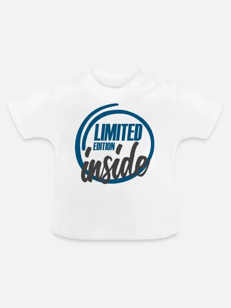 limited edition inside - Baby Bio-T-Shirt mit Rundhals - Weiß
