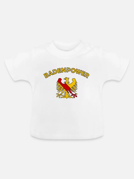 Die Badenpower - Baby Bio-T-Shirt mit Rundhals - Weiß
