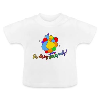 Rider de skateboard - T-shirt bio col rond Bébé - blanc - Devant