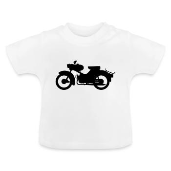 Simson Sparrow Silhouette - T-shirt bio col rond Bébé - blanc - Devant