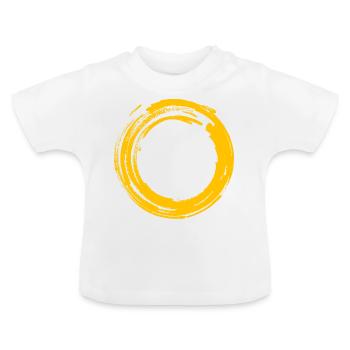 Soleil levant T-shirt Zen Motif de calligraphie - T-shirt bio col rond Bébé - blanc - Devant