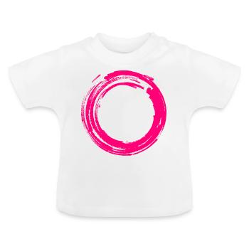 Soleil levant T-shirt Zen Motif de calligraphie - T-shirt bio col rond Bébé - blanc - Devant