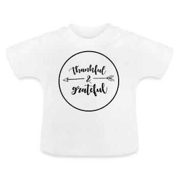 Dankbarkeit Christ Religion - Baby Bio-T-Shirt mit Rundhals - Weiß - Vorne