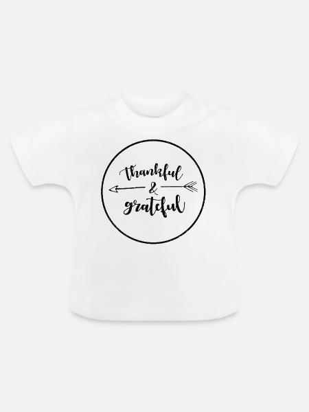 Dankbarkeit Christ Religion - Baby Bio-T-Shirt mit Rundhals - Weiß