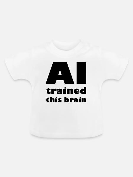 Die Roboter Intelligenz - Baby Bio-T-Shirt mit Rundhals - Weiß