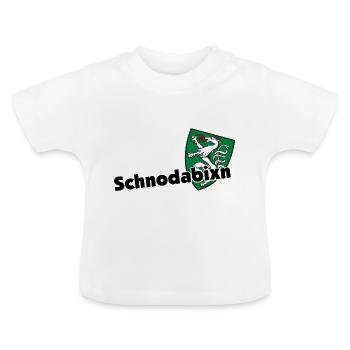 Schnodabixn dialecte styrie cadeau de styrie - T-shirt bio col rond Bébé - blanc - Devant