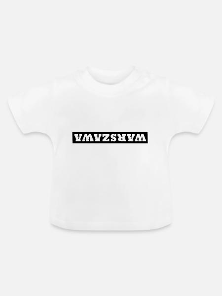 Warschau Fans - Baby Bio-T-Shirt mit Rundhals - Weiß