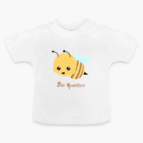 Bee Yourself - Økologisk T-shirt til baby, rund hals