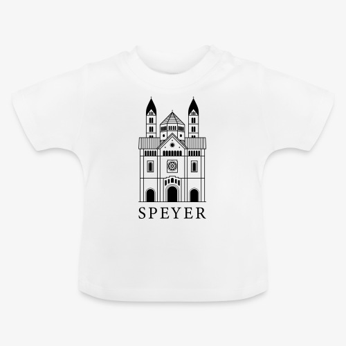 Speyer - Dom - Classic Font - Baby Bio-T-Shirt mit Rundhals