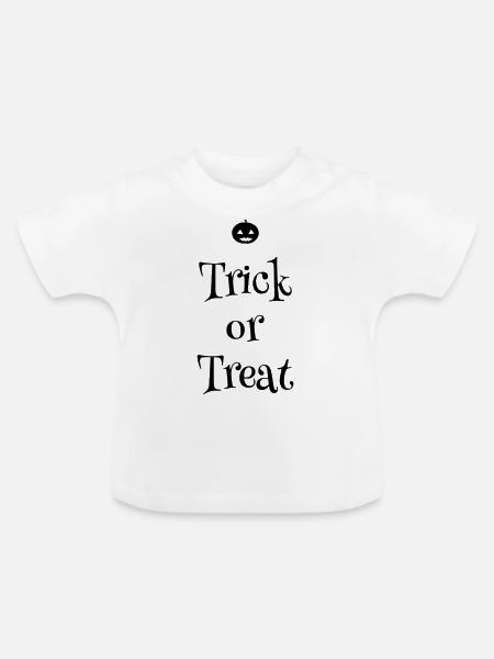 Süßes oder Saures - Baby Bio-T-Shirt mit Rundhals - Weiß