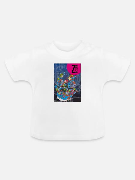 Zgeneration 3 - Baby Bio-T-Shirt mit Rundhals - Weiß