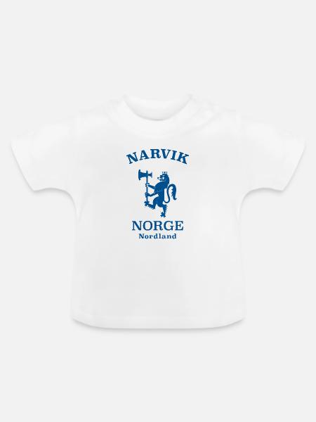 Narvik Norway Norwegen - Baby Bio-T-Shirt mit Rundhals - Weiß