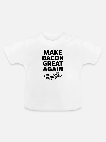 Mach Speck Wieder Großartig - Baby Bio-T-Shirt mit Rundhals - Weiß
