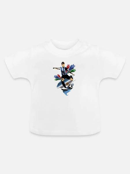 Argentinien - Argentinien - Flaggen - Baby Bio-T-Shirt mit Rundhals - Weiß