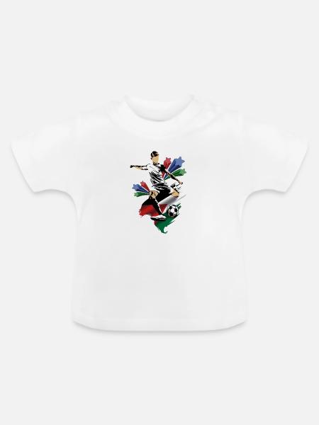 Jordanien - Jordanien - Flaggen - Baby Bio-T-Shirt mit Rundhals - Weiß