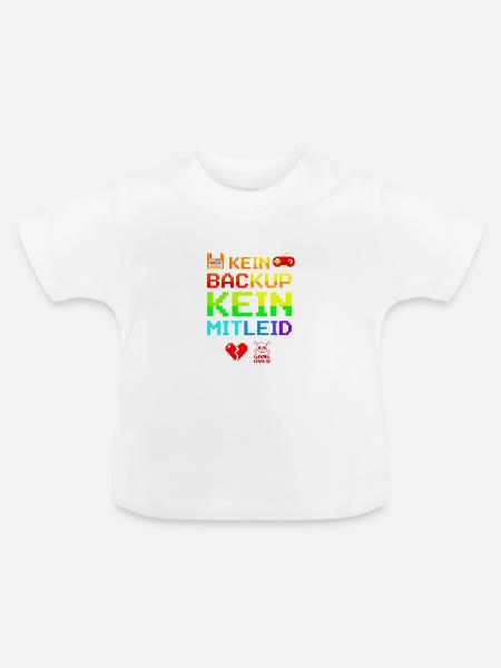 Kein Backup Kein Mitleid IT-Berater Admin - Baby Bio-T-Shirt mit Rundhals - Weiß