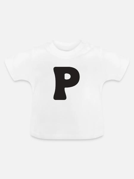 P - Baby Bio-T-Shirt mit Rundhals - Weiß
