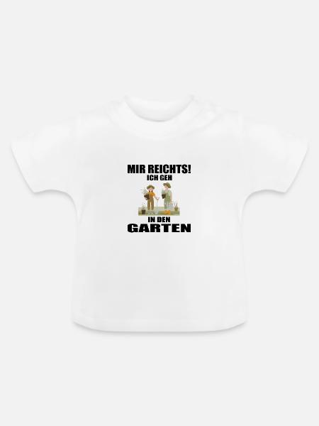 Garten - Baby Bio-T-Shirt mit Rundhals - Weiß