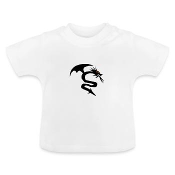 Un dragon dragon - T-shirt bio col rond Bébé - blanc - Devant