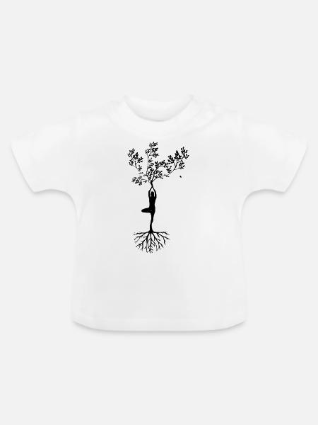 Jogabaum - Baby Bio-T-Shirt mit Rundhals - Weiß