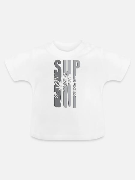 SUP - Baby Bio-T-Shirt mit Rundhals - Weiß