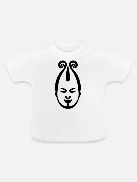 Clown - Baby Bio-T-Shirt mit Rundhals - Weiß